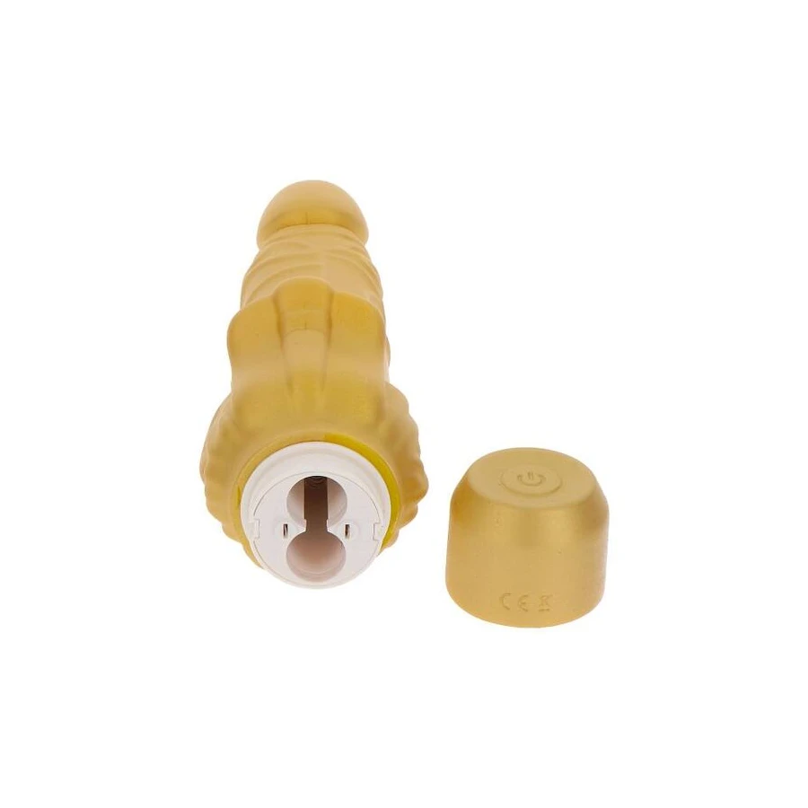 GET REAL - GOLD DICKER STIM VIBRATEUR OR